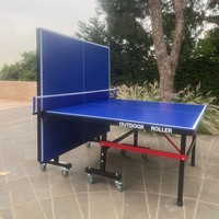Tables de tennis de table extérieures professionnelles avec filet de ping-pong à pince rapide Assemblage facile de 10 minutes Table de ping-pong