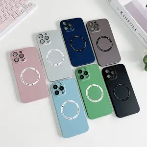 Compatible For iPhone Series Wireless Charging Phone Case PC Camera Protect Phone Case For iphone 15 14 pro max Case