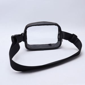 Summer Hot Sale Custom Transparent Waterproof PVC Fashion Letter Waist Bag Square Clear Fanny Pack Zipper Portable Travel - Product Image 2