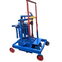 Machine mobile automatique de fabrication de briques en ciment à petite échelle avec capacité de production de blocs