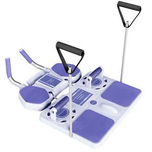 Tabla de Ejercicios Abdominales Multifuncional Plegable de Acero, <span class=keywords><strong>Rueda</strong></span> de Pilates <span class=keywords><strong>con</strong></span> Rebote Automático, Soporte Plano para <span class=keywords><strong>Flexiones</strong></span> - Product Image 5