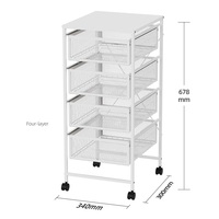 Vente en gros Étagères mobiles à tiroirs Étagère de rangement coulissante pour fruits et légumes Étagère de rangement pour chariot de maison