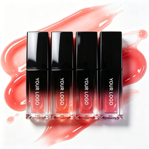 Private Label Lip Gloss Glass Shine Liquid <b>Lipstick</b> Hydrating Moisturizing Lip Tint <b>Custom</b> Logo Lip Care OEM ODM - Product Image 4