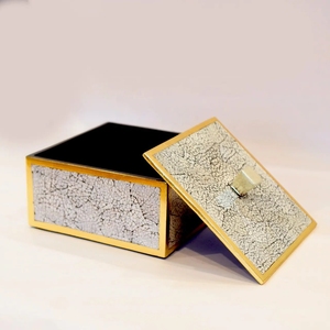 สร้อยคอแลคเกอร์ทำมือกล่องเครื่องประดับเคลือบเงาหรูหราดีไซน์ไม้ทนทานสำหรับเป็นของขวัญพิเศษ - Product Image 1