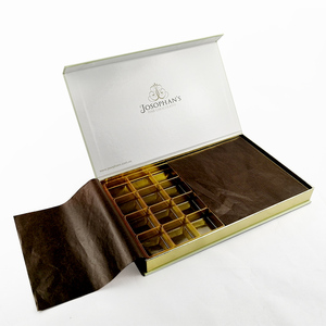 Cardboard Packaging Box Chocolate with Blister Insert and Tissue Paper - Product Image 5