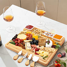 لوح شطرنج مخصص من شركة تصنيع المعدات الأصلية لوح شطرنج بسعر الجملة لوح تقطيع الجبن بسعر الجملة مع صينية فواكه لعيد الميلاد - Product Image 6