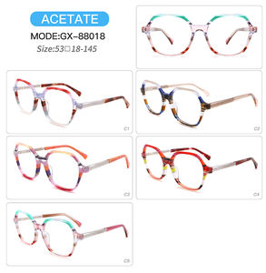 88018 à la mode femmes <span class=keywords><strong>violet</strong></span> rouge grand carré optique lunettes cadre hommes géométrique lunettes cadres Prescription tortue lunettes - Product Image 5