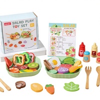 Novedades 2026: Juguete Educativo de Cocina de Madera Shara, Juego de Simulación de Comida y Vegetales DIY para Niños y Niñas