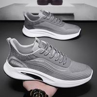 Zapatos Deportivos para Hombre Hongyan, Parte Superior de Malla Transpirable, Tendencia de Moda, con Cordones, Ligeros, Suela Suave, Casuales