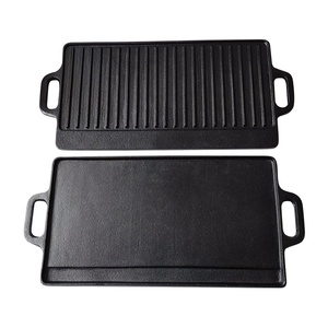 Poêle de <span class=keywords><strong>Barbecue</strong></span> en <span class=keywords><strong>fonte</strong></span>, <span class=keywords><strong>plaque</strong></span> de cuisson d'extérieur, ustensile de cuisine pour Camping en plein air - Product Image 4