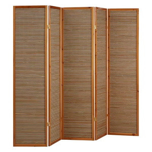 Biombo Clásico <span class=keywords><strong>de</strong></span> Bambú, <span class=keywords><strong>Separador</strong></span> <span class=keywords><strong>de</strong></span> Espacios Plegable <span class=keywords><strong>para</strong></span> Privacidad en el Hogar, Balcón, <span class=keywords><strong>Dormitorio</strong></span>, <span class=keywords><strong>Madera</strong></span>, Partición Móvil <span class=keywords><strong>de</strong></span> 5 Paneles - Product Image 1