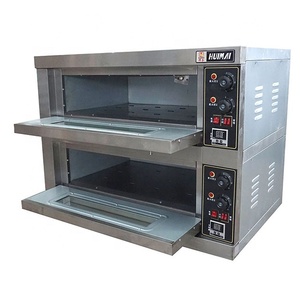 เตาอบพิซซ่าหินสองชั้นสองถาดสำหรับร้านเบเกอรี่ - Product Image 4