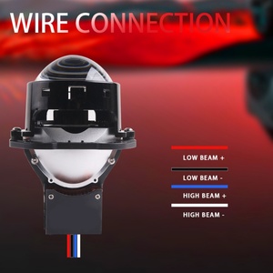 Sanvi New T11 3 Inch Double Prism TIR Bi <b>LED</b> <b>Projector</b> Lens Headlight 112W 5500K Car Light - Product Image 6