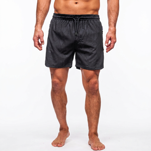 2024 Solid Men's Casual Mid Swim Trunks <b>Quick</b> <b>Dry</b> Slim Fit Polyester/Nylon Eco-Friendly Breathable Outdoor <b>Shorts</b> Wholesale - Product Image 1
