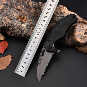 Cuchillo Plegable Táctico de Caza, Negro, de Acero Inoxidable, con Mango de Plástico, Barato, de Fábrica al por Mayor Hongrui - Product Image 4