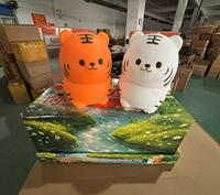 Nouveauté : Jouets Squishy Géants Tigre 15 cm – Animaux Mignons et Doux à Presser, Jouets Sensoriels Anti-Stress