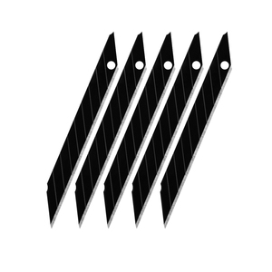 7mo 50pcs màu đen 30 độ Carbon thép giấy cắt dao Snap Off 9mm lưỡi ppf công cụ - Product Image 5