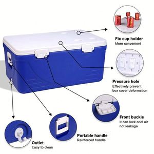 Wholesale 110L Large Capacity Camping <b>Cooler</b> Box Waterproof Heavy Duty <b>Cooler</b> Box for Medical Food <b>Drinks</b> - Product Image 3
