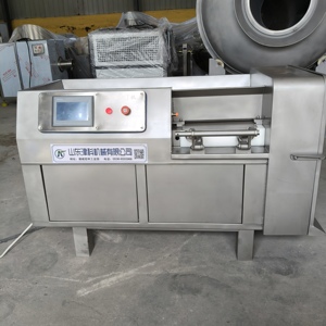 Haute productivité automatique 500-700kg poitrine de <span class=keywords><strong>poulet</strong></span> boeuf <span class=keywords><strong>cru</strong></span> Barbecue porc Cube Cutter viande congelée fromage Dicer - Product Image 3