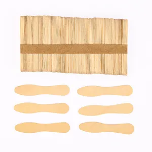 Straight Round Edge Custom Wooden Ice Cream Sticks Wood Popsicle Stick