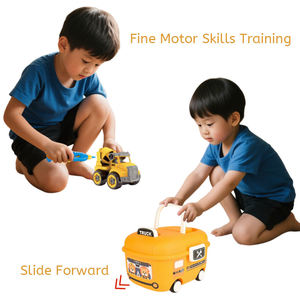 ชุดของเล่นประกอบยานพาหนะ DIY พร้อมไขควงไฟฟ้า ชุดสร้างสรรค์ STEM สำหรับเด็ก - Product Image 4