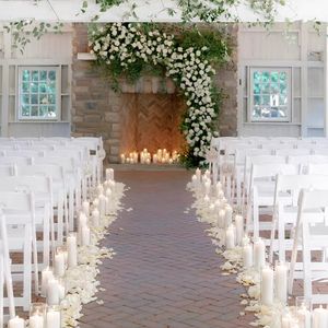 Modern <strong>Folding</strong> <strong>Chairs</strong> for Outdoor Events Dining and Patio Wholesale Black and <strong>White</strong> Plastic Outdoor Furniture - Product Image 6