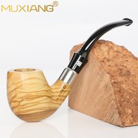 XIAOXIONG Vente en gros de pipes à tabac en bois d'olivier sans filtres anti-fumée
