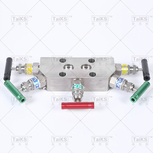 Instrumento de Medición de Presión con Transmisor de Acero Inoxidable de Cinco Válvulas, Tipo Brida Coplanar, con Fijación Roscada Interna - Product Image 3