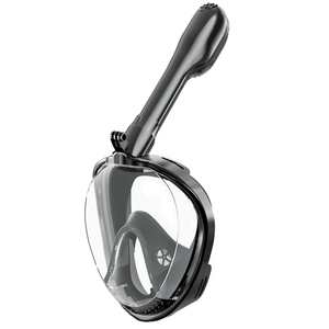 Máscara de buceo de cara completa ecológica para adultos y niños Tubos dobles impermeables con montaje <span class=keywords><strong>Go</strong></span> Pro para buceo - Product Image 4