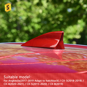 Phụ Kiện Ô Tô ES Sợi Carbon, Miếng Dán Bảo Vệ Ăng-ten Ô Tô Hình Cá Mập Cho Xe Mazda Axela CX3 CX4 CX5 CX8 - Product Image 5