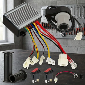 Kit de Conversión de Bicicleta Eléctrica, Controlador de Motor de Aluminio Duradero, Acelerador, Manillar, Batería de Litio, Acelerador de Giro - Product Image 2