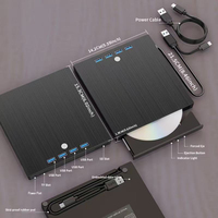 7-in-1 USB 3.0 External DVD burner Type-C Multifunctional CD Drive Expandable Optical Drive