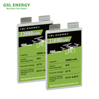 Batterie GSL ENERGY 33000mAh pour drone, cellule de batterie solide 400Wh/kg, cellule d'alimentation pour drone 3.7V 10C pour l'Ukraine, la Pologne et les États-Unis