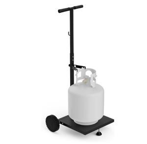 Zware Kar Lassen Cilinder Kar Met Twee 6 ''Massief Rubber Wielen Met 2 Scharnieren Gas Zuurstof Fles Acetyleentank Hand Truck - Product Image 4