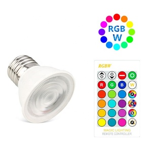 Projecteur à broche à changement de couleur 3W Projecteur RVB Led <span class=keywords><strong>Spot</strong></span> avec télécommande - Product Image 2