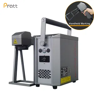 Pratt High Precision Large Area Laser Marking Machine With Lithium Battery Simple On Line For Metal Wood Fabrics