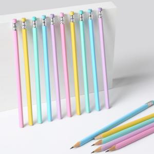 Lápices Triangulares de Madera Macaron Hb Estándar al por Mayor para Niños Escolares - Product Image 2