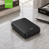 Mini Power Bank 20000mAh avec Affichage LCD Numérique, Charge Rapide PD 20W, Batterie Externe Électronique en Polymère OEM, Vente en Gros