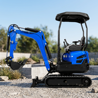 Mini-excavatrice sur chenilles compacte homologuée CE, haute puissance de creusement, pompe hydraulique Bosch Rexroth, moteur de construction