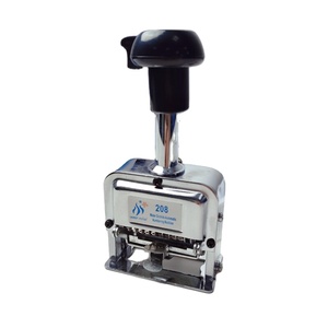 Chất Lượng Cao Tùy Chỉnh Tự Động Chữ Số Kim Loại Tự Mực Văn Phòng Giấy Số Ngày <span class=keywords><strong>Stamp</strong></span> - Product Image 1