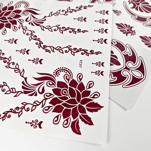 Five & Ten GMPC/Sedex/ISO/EUDR autocollant de <span class=keywords><strong>tatouage</strong></span> de cheville au henné blanc marron avec motif géométrique floral mariage <span class=keywords><strong>faux</strong></span> autocollant de <span class=keywords><strong>tatouage</strong></span> - Product Image 4