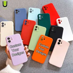 Hot Selling Phone Case Solid Colorful Soft TPU Silicone Back Cover For iPhone 14 Pro Custom Design 15 Plus Cell Phone Case