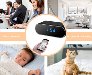 Mini caméra de bureau avec horloge, enregistreur vidéo HD 1080P WiFi CMOS 2MP avec vision nocturne, prise en charge MicroSD - Product Image 5