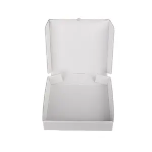 Vente en gros carton d'expédition simple blanc avec logo personnalisé Emballage en carton ondulé pliable Boîte en poly pour sous-vêtements