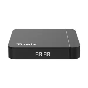 Factory OEM Tanix W2 2GB 16GB 2.4g 5g Dual Wifi 4K AV1 Smart Android OTT TV Box Tanix W2