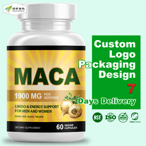 OEM/ODM erkek enerji bitkisel takviyesi siyah Maca kök kapsüller için özelleştirilmiş Maca kök kapsüller - Product Image 1