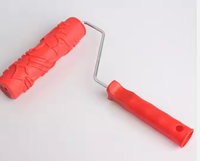 Rouleau de peinture décoratif en caoutchouc souple 3D, vente chaude OEM 2024, pour la construction