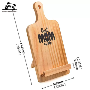 Support de <span class=keywords><strong>livre</strong></span> de recettes en bois massif gravé pour maman, cadeau d'anniversaire, idéal pour la <span class=keywords><strong>cuisine</strong></span> - Product Image 6