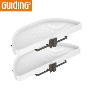 Almacenamiento debajo del fregadero extraíble cesta PP modificación Bases de plástico esquina tirador <span class=keywords><strong>cocina</strong></span> Larder gabinete esquina Swing bandeja - Product Image 5