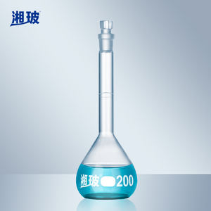 เครื่องแก้วในห้องปฏิบัติการแก้วขนาด250มล. 500มล. 1000มล. ขวดปริมาตรแอมเบอร์ใส - Product Image 1